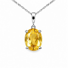 Sarı Topaz Taşı Kolye – Bolluk, Başarı ve Pozitif Enerji