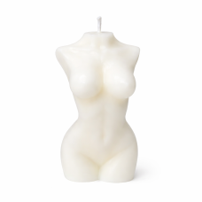 Kadın Figürlü Beyaz Mum – Arınma, Dişil Enerji ve Şifa Ritüeli