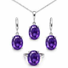 Ametist Taşlı Takı Seti – Koruma, Huzur ve Ruhsal Denge