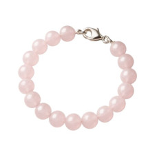 Pembe Kuvars Doğal Taş Bileklik 8mm – Aşk, Sevgi ve Kalp Çakrası Taşı