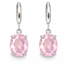 Pembe Kuvars Taşı Küpe – Aşk, Kalp Şifası ve Duygusal Denge Enerjisi